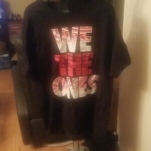 WWE Authentic Black Tee 3X We The Ones USOS